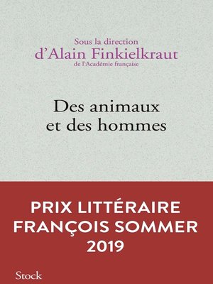 cover image of Des animaux et des hommes